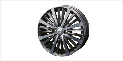 ダイハツ純正ブラックポリッシュホイール ブラックポリッシュタイプ】 ダイハツ純正品オプションアルミホイール